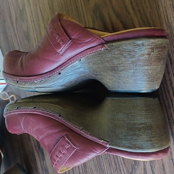 Unstructured by Clarks Burgundy Size 10 Leather Slip On Comfort Clogs UnDeniable - Picture 3 of 8